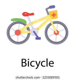 Grab a flat design of bicycle 