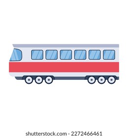 Grab a flat design of train cabin 