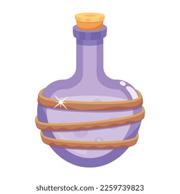Agarra un icono plano de la poción 