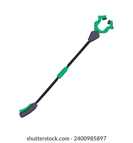 grab grabber tool cartoon. large extendable, punch spring, grip hand grab grabber tool sign. isolated symbol vector illustration