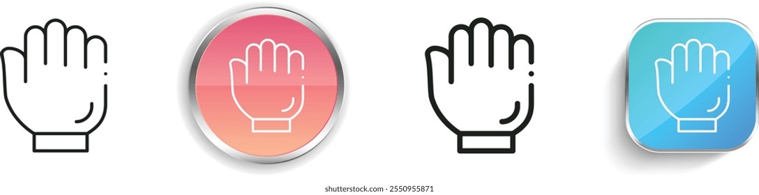 grab icon. Thin Linear, Regular and Button Style Design Isolated On White Background