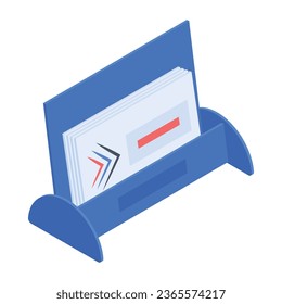 Grab isometrische Icon von Büchern Tabelle 