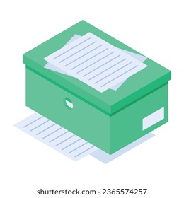 Grab isometrische Icon von Büchern Tabelle 