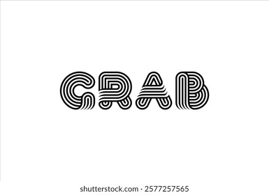 Grab Logo Minimilistic Elegant Sleek Design Logo Vector Template 