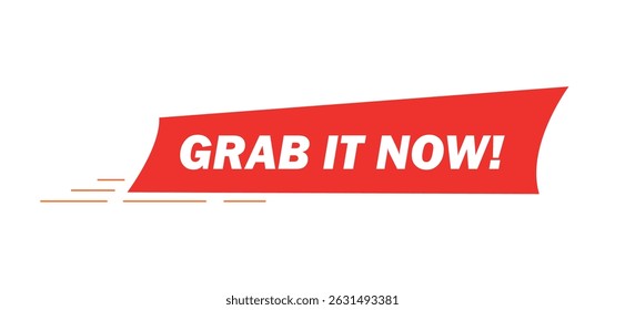 Grab it Now! Red Banner Promotion