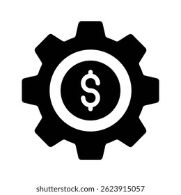 Grab our latest glyph icon showing money allocation