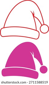 Agarra estos versátiles íconos de sombrero de Santa perfectos para cualquier proyecto de marketing o diseño de Navidades que necesite un toque de alegría navideña. Líneas de arte limpias y opciones de silueta audaces para un impacto máximo.