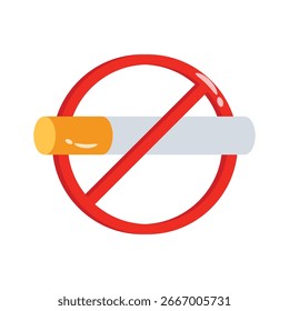 Nehmen Sie dieses 2D-Symbol des Nichtraucherzeichens