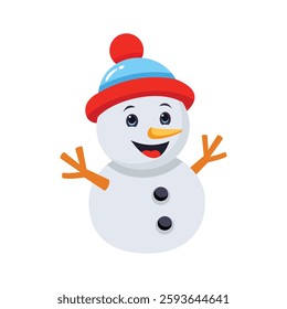 Grab this 3d style icon depicting snow statue