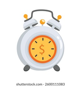 Grab this 3d style icon of time is money concept