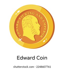 Grab this amazing flat icon of gold coin