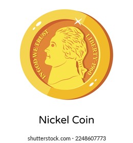 Toma este asombroso icono plano de la moneda de oro