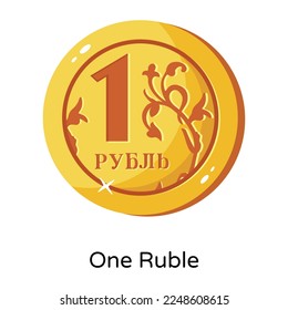 Grab this amazing flat icon of gold coin