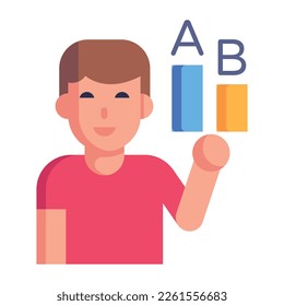 Grab this amazing flat icon of usability testing 
