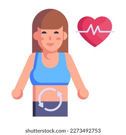 Grab this amazing flat icon of workout 