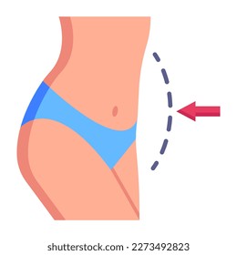 Nehmen Sie sich dieses unglaubliche, flache Symbol des Workout 