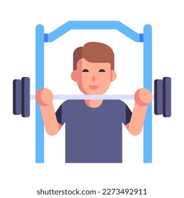 Grab this amazing flat icon of workout 