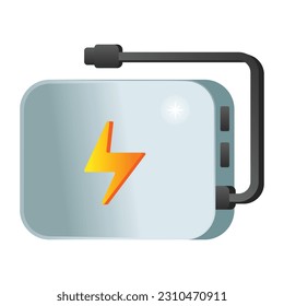 Grab this amazing flat icon of mobile battery 