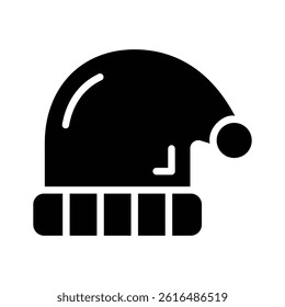 Grab this amazing glyph style icon of santa hat
