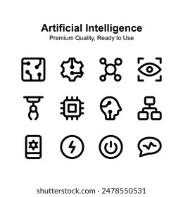 Grab this amazing icon of artificial intelligence in editable style