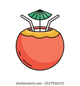 Grab this amazing icon of coconut water