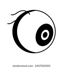 Grab this amazing icon of eyeball in trendy isometric style