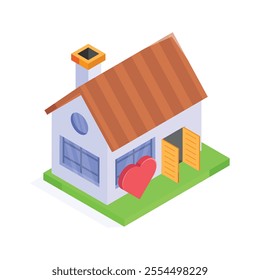 Grab this amazing icon of favorite house in modern style