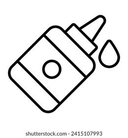 Grab this amazing icon of glue bottle, vector of sticky stationery item in modern style