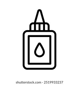 Grab this amazing icon of glue bottle, vector of sticky stationery item in modern style