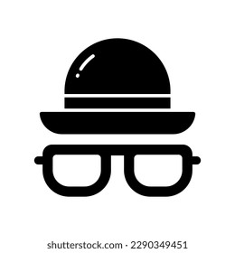 Grab this amazing icon of hat and glasses in trendy style, beach accessories vector design