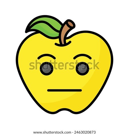 Grab this amazing icon of indifferent emoji, customizable flat vecto