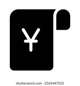 Grab this amazing icon of invoice in trendy style