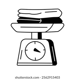 Grab this amazing icon of laundry scale, easy to use vector