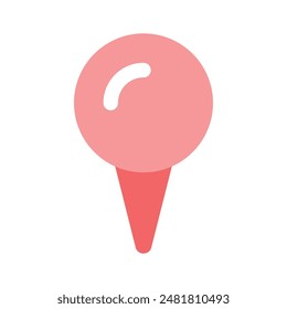 Agarra este increíble ícono de pino mapa, Vector fácil de usar