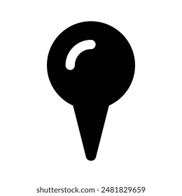 Schnappen Sie sich dieses erstaunliche Symbol der Kartenkiefer, einfach zu bedienende Vektorgrafik