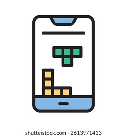 Grab this amazing icon of mobile game in trendy style