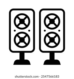 Grab this amazing icon of speakers, audio equipment