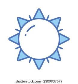 Grab this amazing icon of sunshine, an editable of sunrise in trendy style