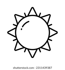 Attrapez cette icône étonnante de soleil, une image modifiable du lever du soleil dans le style branché