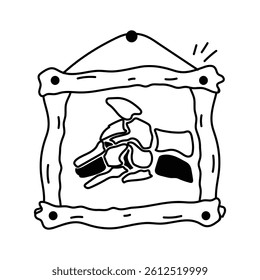 Grab this amazing icon of upcycle stone in modern style