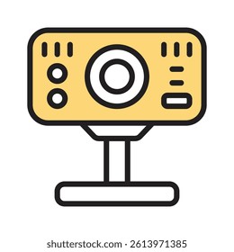 Grab this amazing icon of webcam in modern style