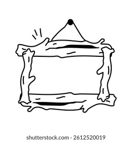 Grab this amazing icon of wood frame in modern style