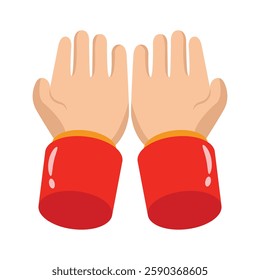 Grab this amazing praying hands icon design, ready to use vector
