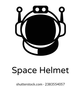 Grab this amazing solid icon of space helmet 