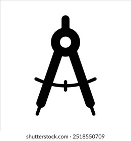Agarra este increíble diseño de Vector de la brújula de geometría, diseño de icono plano de la herramienta de dibujo