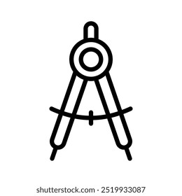 Pegue este incrível design vetorial de ícone de bússola de geometria, design de ícone plano da ferramenta de desenho
