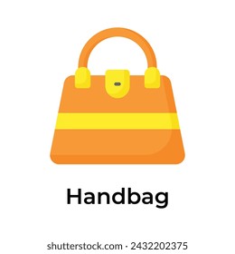Grab this amazing vector of handbag in modern style