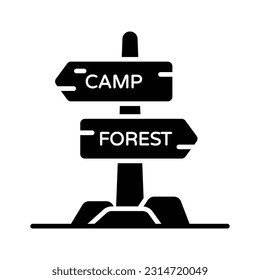Grab this amazing vector of signpost in modern style, direction board or information board icon