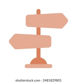 Grab this amazing vector of signpost in modern style, direction board or information board icon