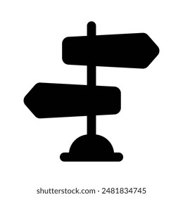 Agarra este increíble Vector de señalización en estilo moderno, tablero de dirección o icono de tablero de información
